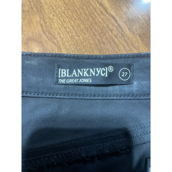 BlankNYC SPARTACUS THE GREAT JONES High Rise Skinny Black Button Fly Jeans 27 - Picture 8 of 12